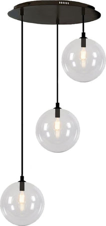 Lampadario-moderno-Illuminando-PALLINA-SP-TO-3-NR-G9-LED-metallo-vetro-sfera-sospensione