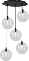 Lampadario-moderno-Illuminando-PALLINA-SP-TO-5-NR-G9-LED-metallo-vetro-sfera-sospensione