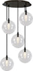 Lampadario-moderno-Illuminando-PALLINA-SP-TO-5-NR-G9-LED-metallo-vetro-sfera-sospensione