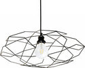 Lampadario-moderno-Illuminando-PENTAGONO-SP-P-E27-LED-metallo-sospensione-lampada-soffitto-gabbia