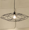 Lampadario-moderno-Illuminando-PENTAGONO-SP-P-E27-LED-metallo-sospensione-lampada-soffitto-gabbia