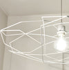 Lampadario-moderno-Illuminando-PENTAGONO-SP-P-E27-LED-metallo-sospensione-lampada-soffitto-gabbia