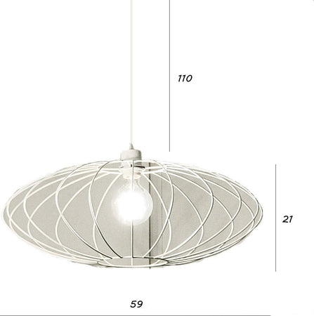 Lampadario-moderno-Illuminando-ZUCCA-SP-BN-E27-LED-metallo-sospensione