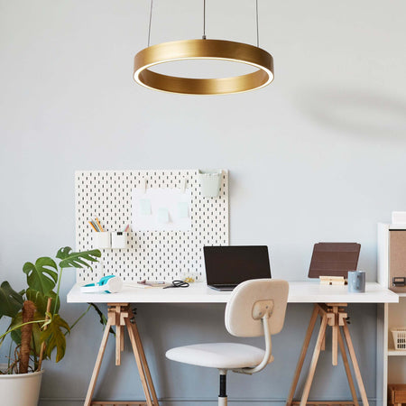 Lampadario-Moderno-Layla-Acciaio-Oro-Alluminio-Led-28,65W-2700-3000-4000K