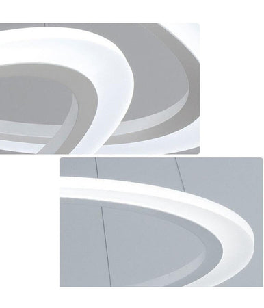 Lampadario Moderno Led A Sospensione 68w 3 Cerchi Regolabile Dimmerabile A66-b3c