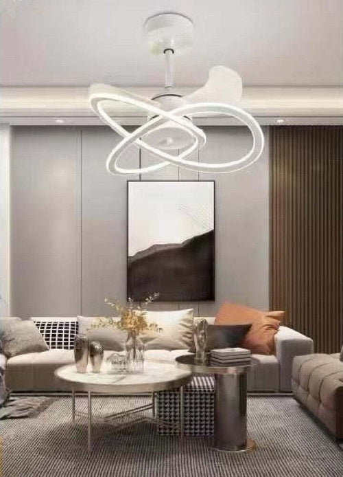 Lampadario Moderno Led Ad Intreccio Con Ventilatore A Soffitto Dimmerabile 60005 Casa, arredamento e bricolage > Illuminazione da interno > Plafoniere per interno > Lampadari Trade Shop italia - Napoli, Commerciovirtuoso.it