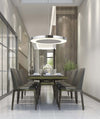 Lampadario-Moderno-Lexi-Acciaio-Cromo-Vetro-Trasparente-Led-34W-4000K
