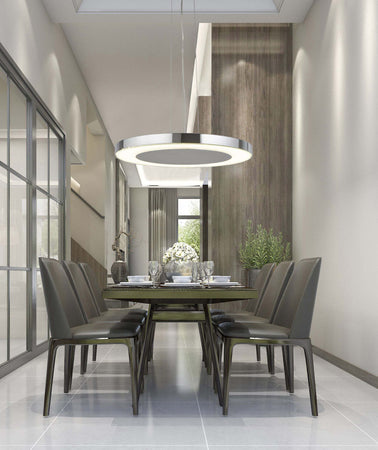 Lampadario-Moderno-Lexi-Acciaio-Cromo-Vetro-Trasparente-Led-34W-4000K
