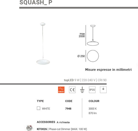 Lampadario-moderno-Linea-Light-Group-SQUASH-P-7948-LED-polietilene-sospensione