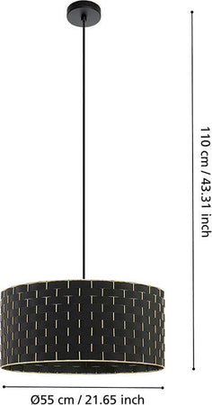 Lampadario-Moderno-Marasales-1-Luce-Acciaio-Nero