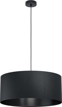 Lampadario-Moderno-Maserlo-1-Luce-Acciaio-Nero