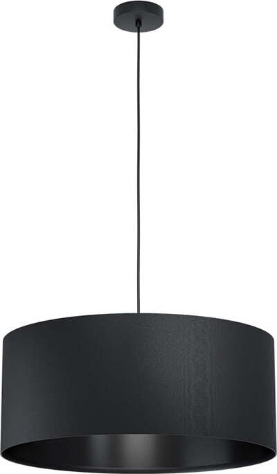 Lampadario-Moderno-Maserlo-1-Luce-Acciaio-Nero
