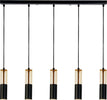 Lampadario-Moderno-Merrygold-Acciaio-Nero-Ambra-5-Luci-Gu10