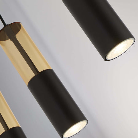 Lampadario-Moderno-Merrygold-Acciaio-Nero-Ambra-5-Luci-Gu10