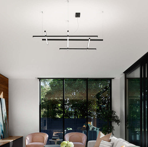 Lampadario-Moderno-Net-Nero-Led-Medio