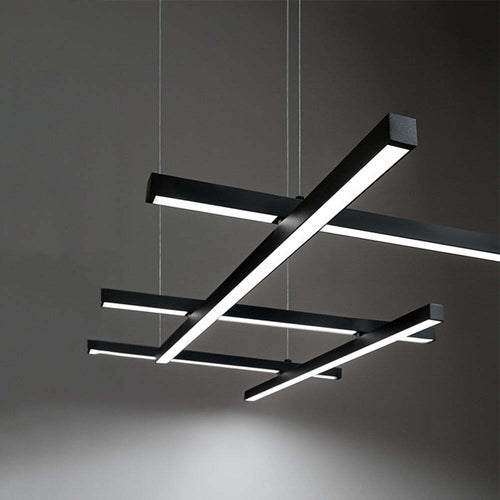 Lampadario-Moderno-Net-Nero-Led-Piccolo