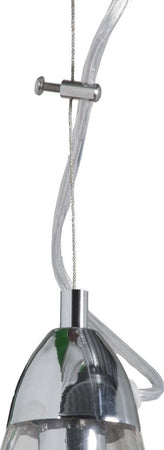 Lampadario-moderno-Padana-Lampadari-CASPER-1110-1-E14-LED-metallo-vetro-cristallo-sospensione