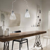 Lampadario-moderno-Padana-Lampadari-CASPER-1110-2-E14-LED-metallo-vetro-cristallo-sospensione