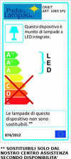 Lampadario-moderno-Padana-Lampadari-ORBIT-1083-SP2-50W-LED-dimmerabile-alluminio-sospensione
