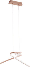 Lampadario-Moderno-Palozza-Led-Alluminio-Rosa-E-Oro-Rosa