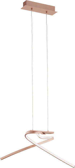 Lampadario-Moderno-Palozza-Led-Alluminio-Rosa-E-Oro-Rosa