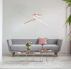 Lampadario-Moderno-Palozza-Led-Alluminio-Rosa-E-Oro-Rosa