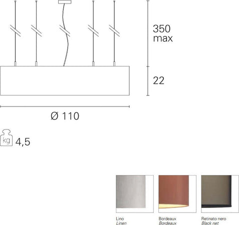 Lampadario-moderno-Pan-International-SATURNO-110-E27-LED-sospensione