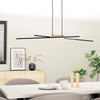 Lampadario-Moderno-Panagria-Led-Alluminio-Rivestito-In-Legno-Nero-E-Marrone