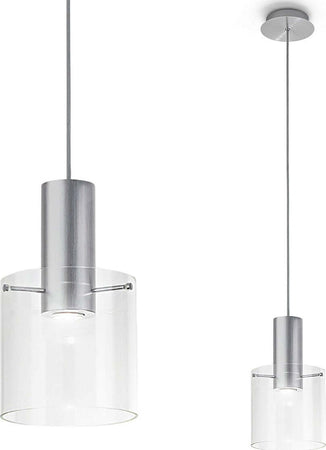 Lampadario-moderno-Perenz-HUGO-6664-TR-LED-GU10-sospensione-vetro-metallo-interni