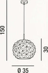Lampadario-moderno-Perenz-METEORA-6766-FU-E27-LED-sospensione-vetro-fumè-calata-interno