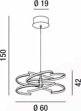Lampadario-moderno-Perenz-NEST-6397-CL-LC-LED-sospensione-cromo