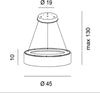 Lampadario-moderno-Promoingross-AURORA-S45-WH-1701LM-LED-CCT-dimmerabile-sospensione-lampada-soffitto