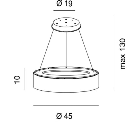 Lampadario-moderno-Promoingross-AURORA-S45-WH-1701LM-LED-CCT-dimmerabile-sospensione-lampada-soffitto