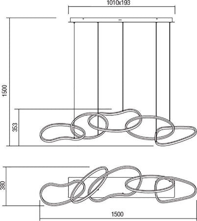 Lampadario-moderno-Redo-Group-BIAS-120W-9433Lm-LED-CCT-alluminio-sospensione-dimmerabile