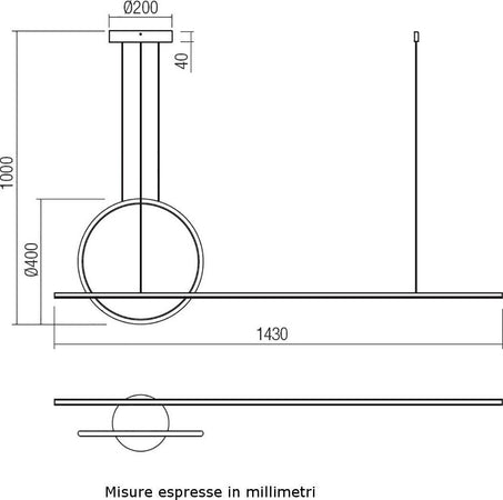 Lampadario-moderno-Redo-Group-GIOTTO-01-1734-01-1847-LED-alluminio-dimmerabile-sospensione