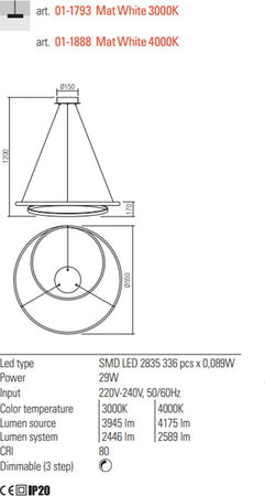 Lampadario-moderno-Redo-Group-TORSION-01-1793-01-1888-LED-alluminio-sospensione-dimmerabile