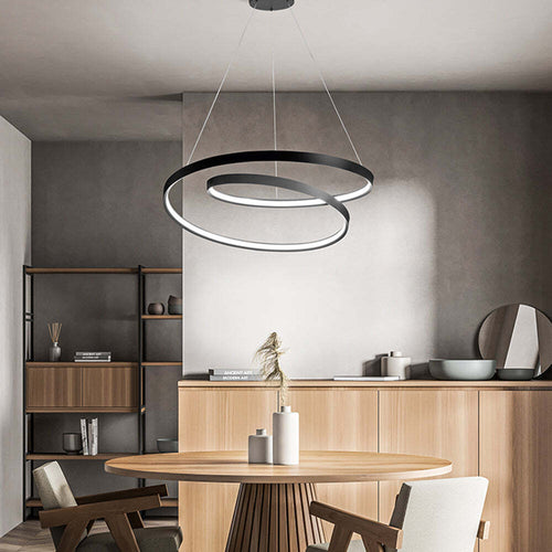 Lampadario-Moderno-Ritmo-Nero-Led-Piccolo