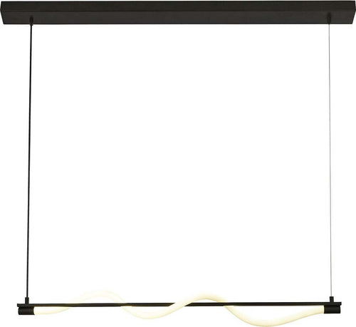 Lampadario-Moderno-Serpente-Acciaio-Bianco-Policarbonato-Nero-Led-15W-2700K
