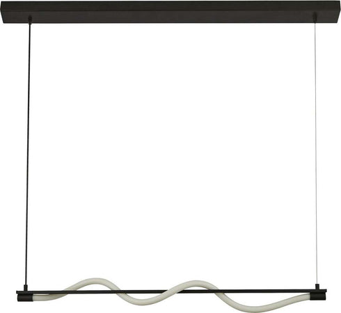 Lampadario-Moderno-Serpente-Acciaio-Bianco-Policarbonato-Nero-Led-15W-2700K