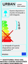 Lampadario-moderno-SFORZIN-illuminazione-HONEY-BLACK-edition-1719+1802-LED-vetro-sospensione