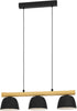 Lampadario-Moderno-Sherburn-3-Luci-Metallo-Nero-E-Marrone