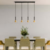 Lampadario-Moderno-Signal-Acciaio-Nero-Oro-4-Luci-Gu10