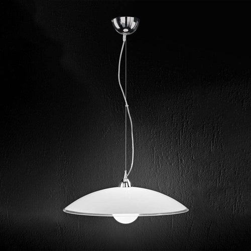 Lampadario-Moderno-Skirt-Cromo-Bianco-1-Luce-E27-Grande