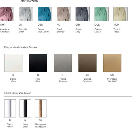 Lampadario-moderno-Sylcom-APHROS-0701-LED-vetro-soffiato-sospensione