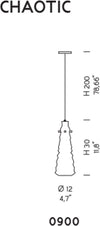 Lampadario-moderno-Sylcom-CHAOTIC-0900-LUX-E14-LED-vetro-murano-sospensione