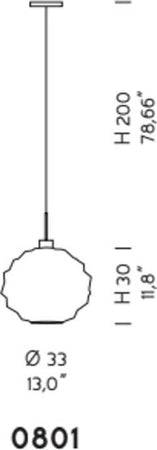 Lampadario-moderno-Sylcom-EMISPHERA-0801-LUX-LED-vetro-murano-sospensione
