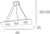 Lampadario-moderno-Top-Light-AREA-1127-S3-R+2-Gx53-LED-biemissione-metallo-sospensione