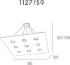 Lampadario-moderno-Top-Light-AREA-1127-S9+4-Gx53-LED-biemissione-metallo-sospensione