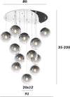 Lampadario-moderno-Top-Light-BIG-ECLIPSE-1194-CR-S12-TP-FU-E27-LED-vetro-lampada-soffitto-multiluce-sfera-globo