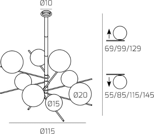 Lampadario-moderno-Top-Light-BOOMERANG-1200-8-E27-led-lampada-soffitto-sfere-vetro